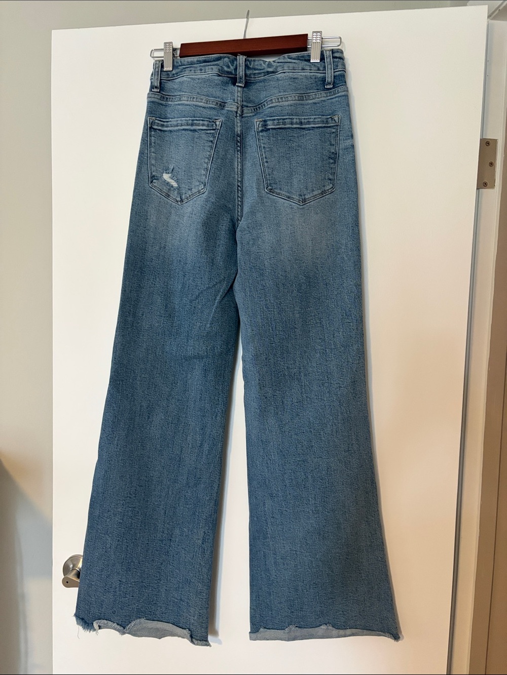 Blakeley Denim Distressed Wide-Leg Jeans - Picture 3 of 3